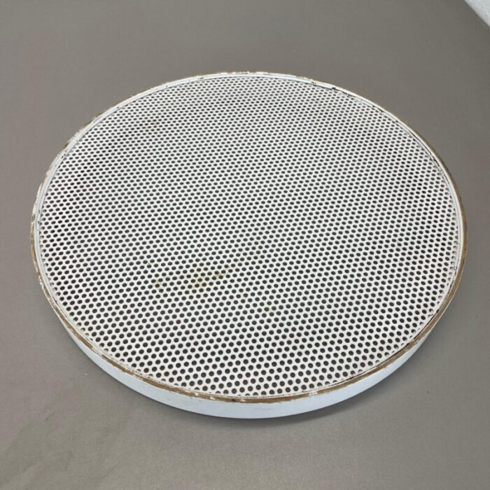 modernist french brass tray hole pattern in style of mathieu mategot 1970s 17