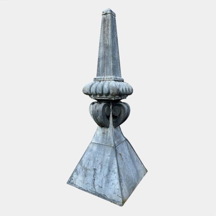 monumental lead obelisks finials 1840s set of 2 5