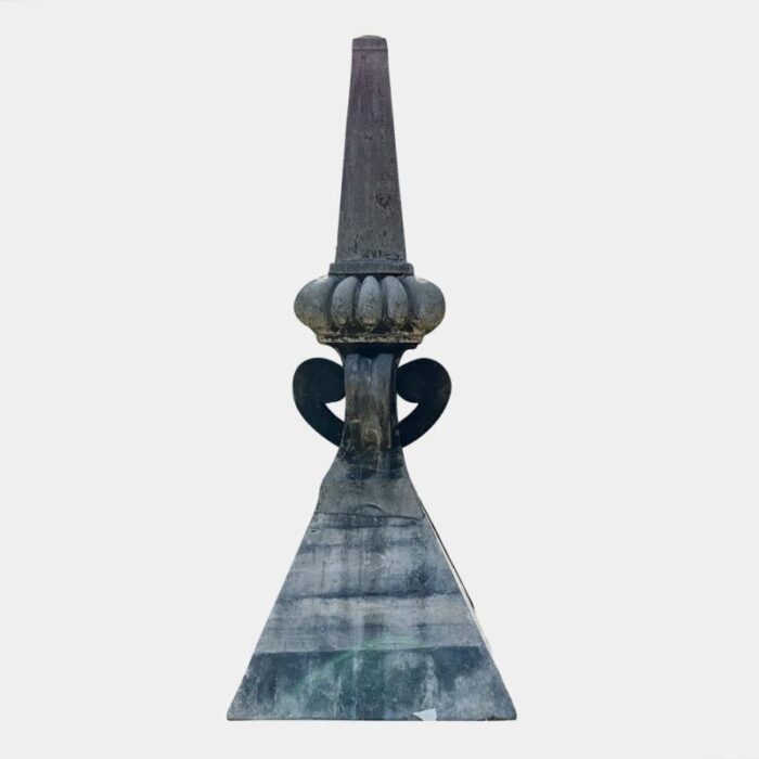 monumental lead obelisks finials 1840s set of 2 6