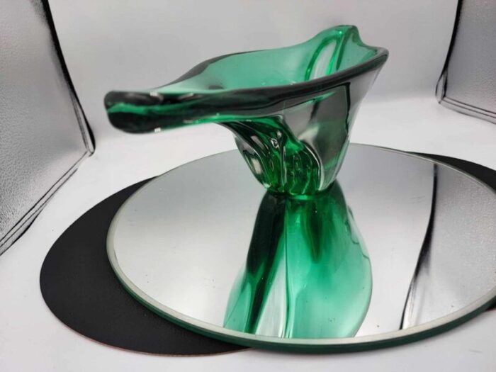 murano glass cake stand 1970s 6