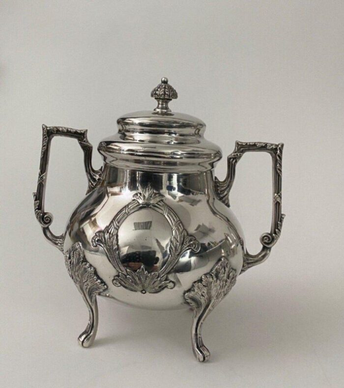 napoleon iii louis xv 3 piece silver plated coffee service 2