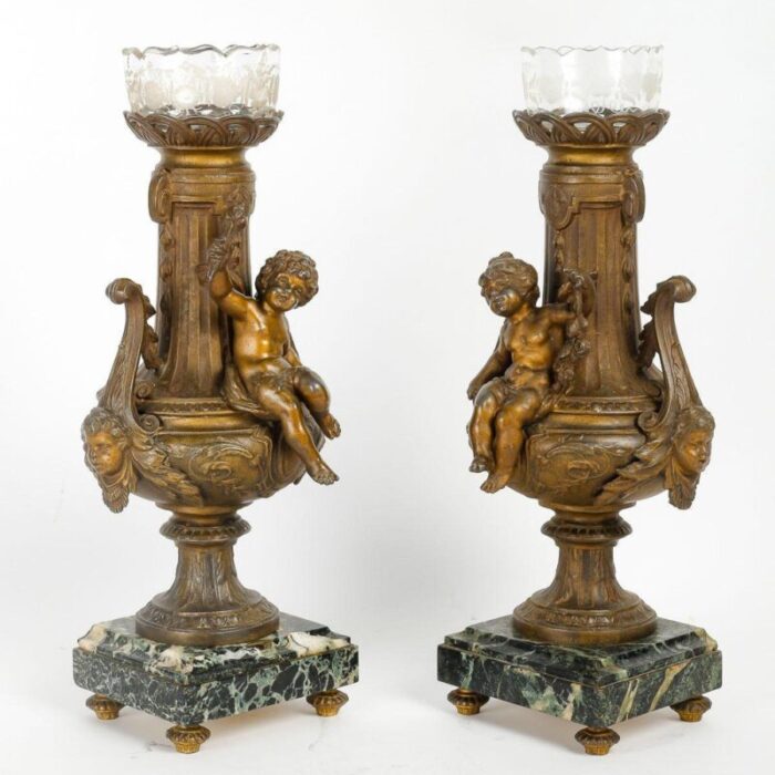 napoleon iii regula vases 1800s set of 2 4