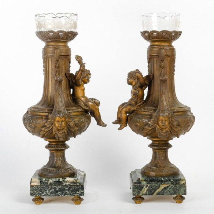 napoleon iii regula vases 1800s set of 2 5