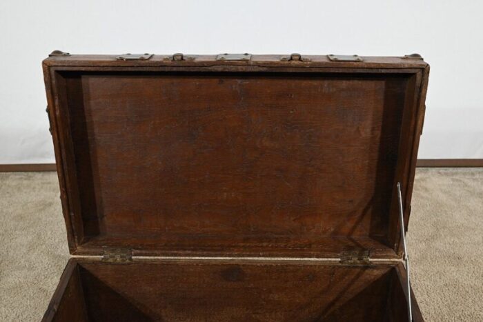 naval trunk in teak late 19th century 15