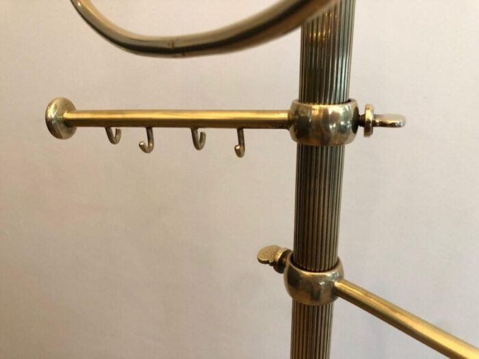 neoclassical style brass towel rack 1920s 6