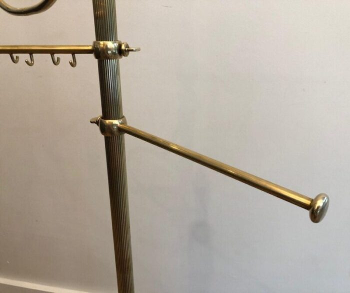 neoclassical style brass towel rack 1920s 7