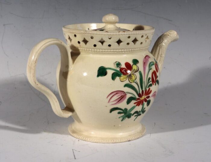 ny10011 creamware chinoiserie teapot 006 master