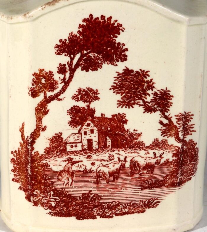 ny10190 creamware red print milkmaid farm 004 master