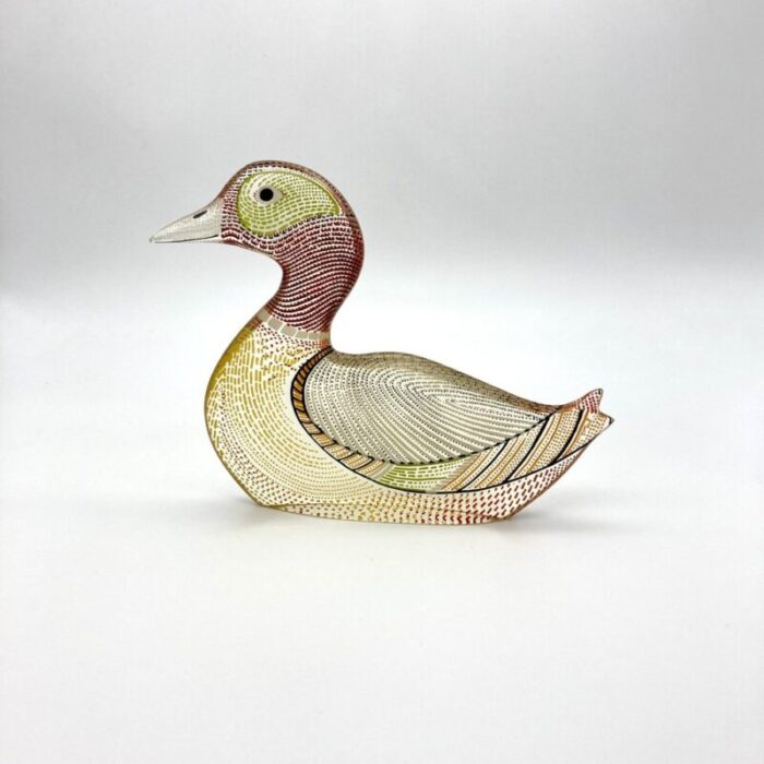 op art duck in acrylic glass by abraham palatnik brazil 1970s 2