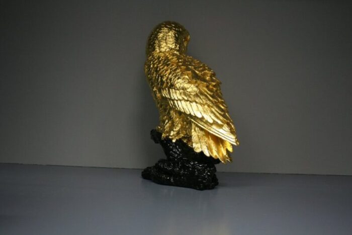 owl figure in 24 karat gilt 2000s 5