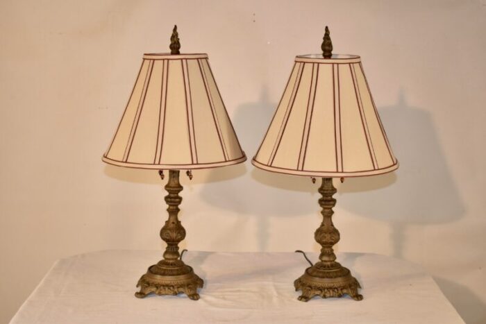 pair of artisan table lamps 9041