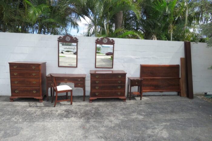 penninqion furniture 1940s flame mahogany tall chest of drawers 8654