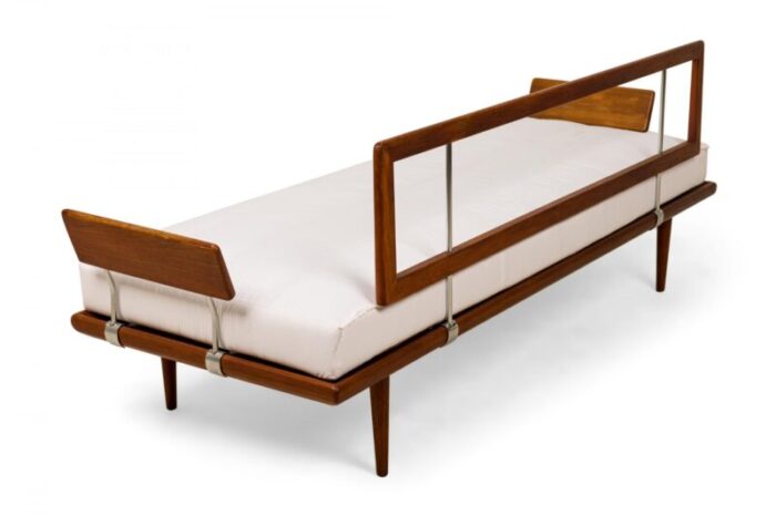 peter hvidt and orla mlgaard nielsen danish mid century minerva paddle arm teak sofa 6530