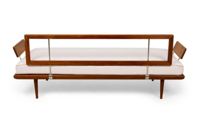 peter hvidt and orla mlgaard nielsen danish mid century minerva paddle arm teak sofa 9703