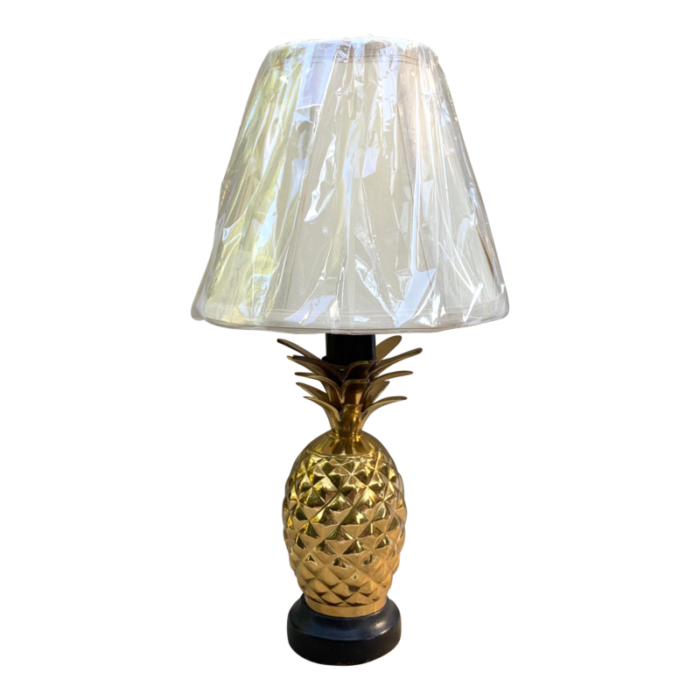 petite brass pineapple lamp for desk vanity nightstand 1432