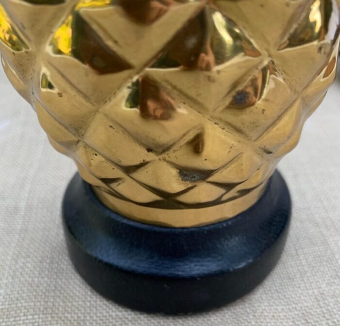 petite brass pineapple lamp for desk vanity nightstand 7143