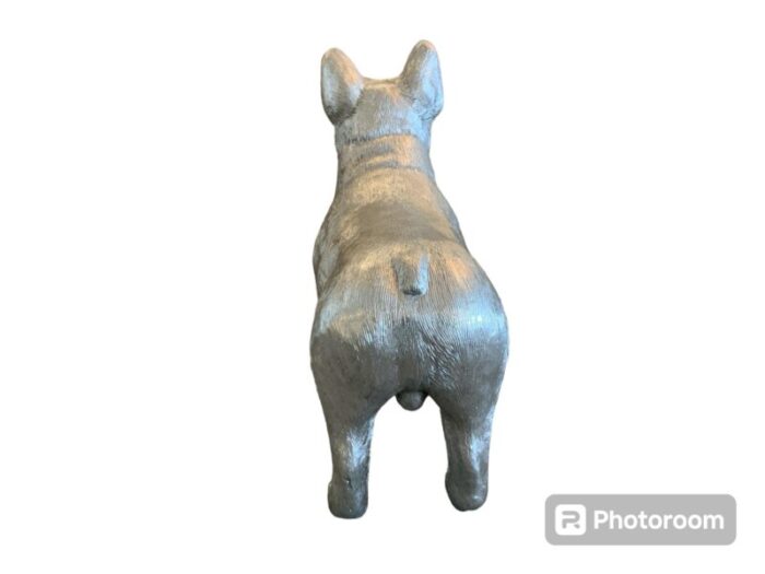 phillips house silver french bulldog statue 0477