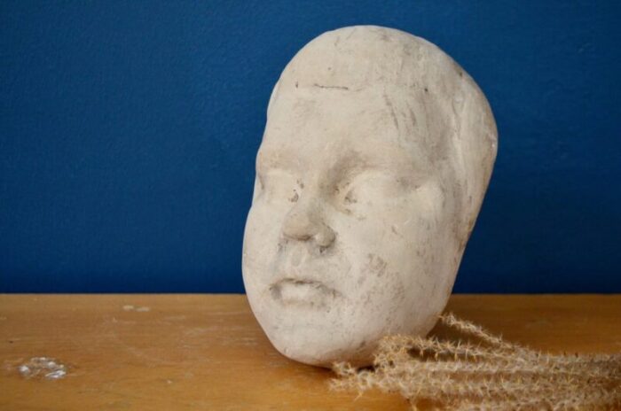 plaster mask of child s face france 1924 1