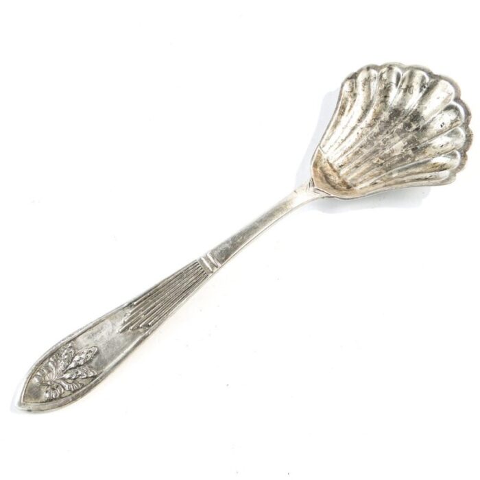 polish art nouveau sugar spoon from stylplater 1920s 1