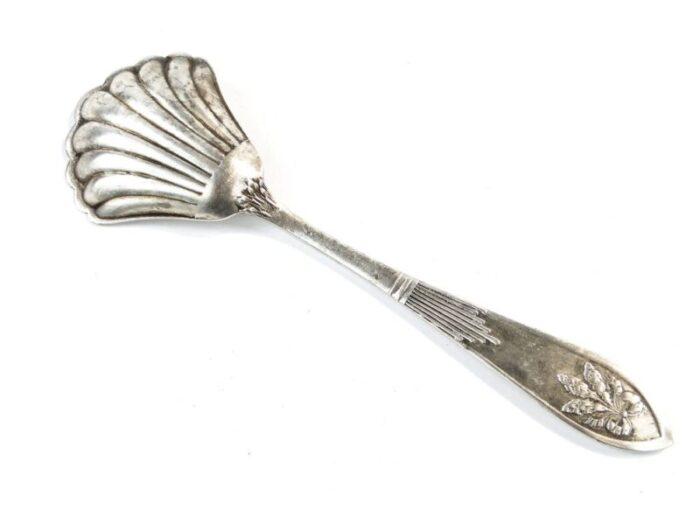 polish art nouveau sugar spoon from stylplater 1920s 3