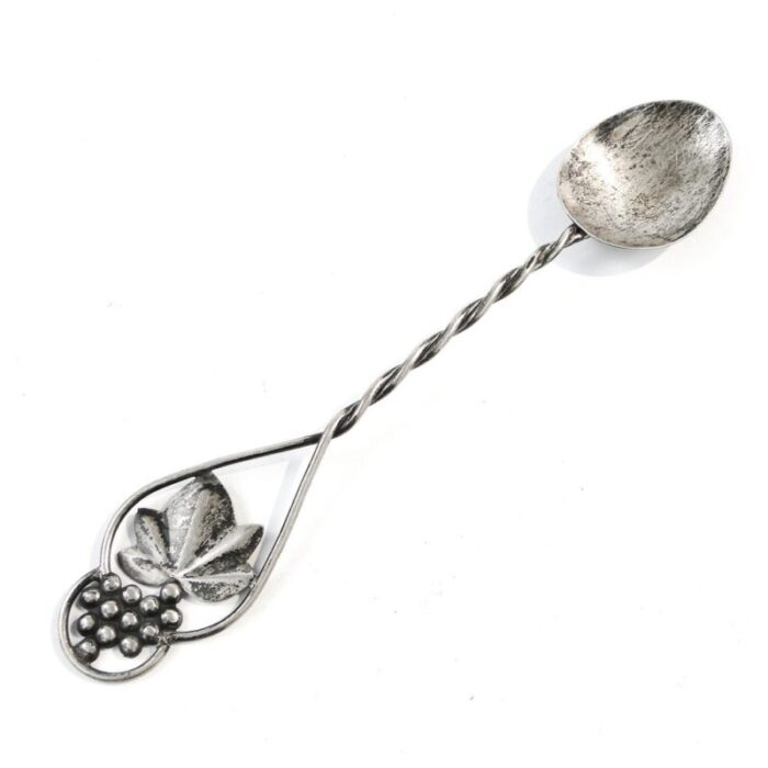 polish postmodern silver salt spoon 1970s 1