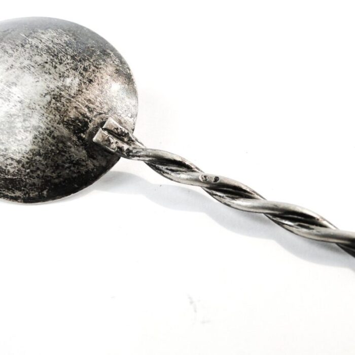 polish postmodern silver salt spoon 1970s 2