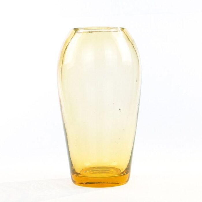 postmodern uranium vase from moser france 1950s 1