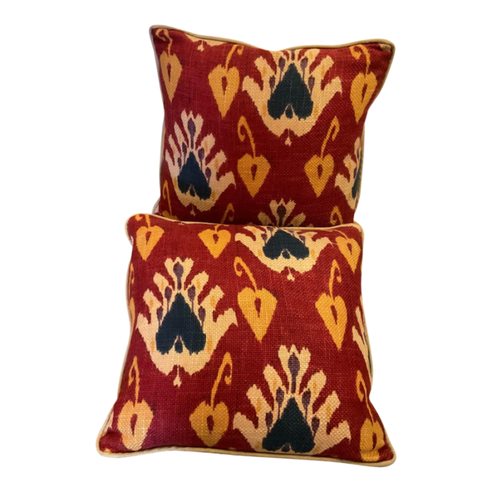 quadrille vintage ikat pillows pr 7183