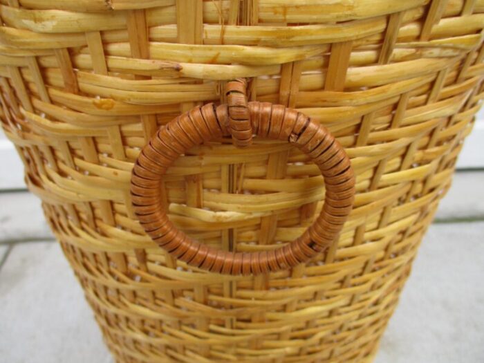 rattan and grass reed umbrella stand 3612