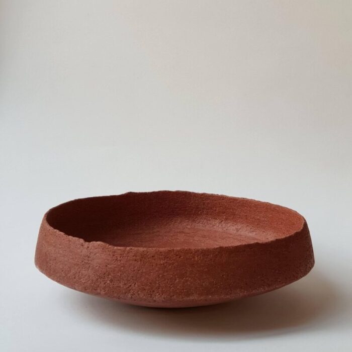 red stoneware pinakio plate by elena vasilantonaki 2