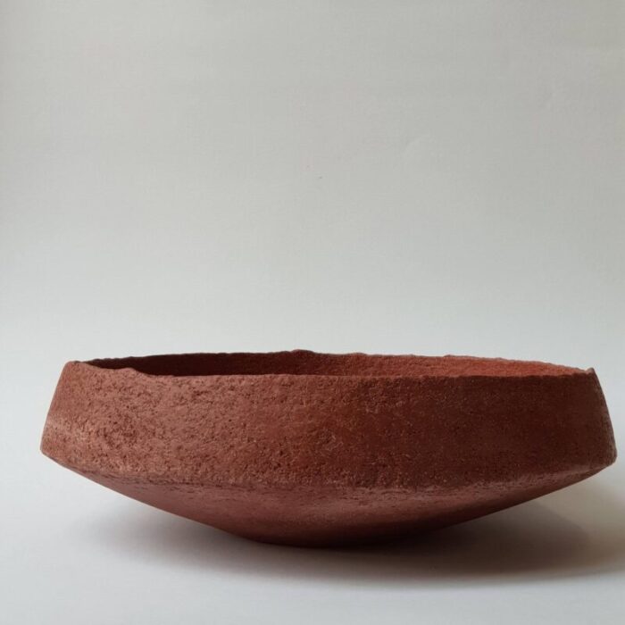 red stoneware pinakio plate by elena vasilantonaki 5