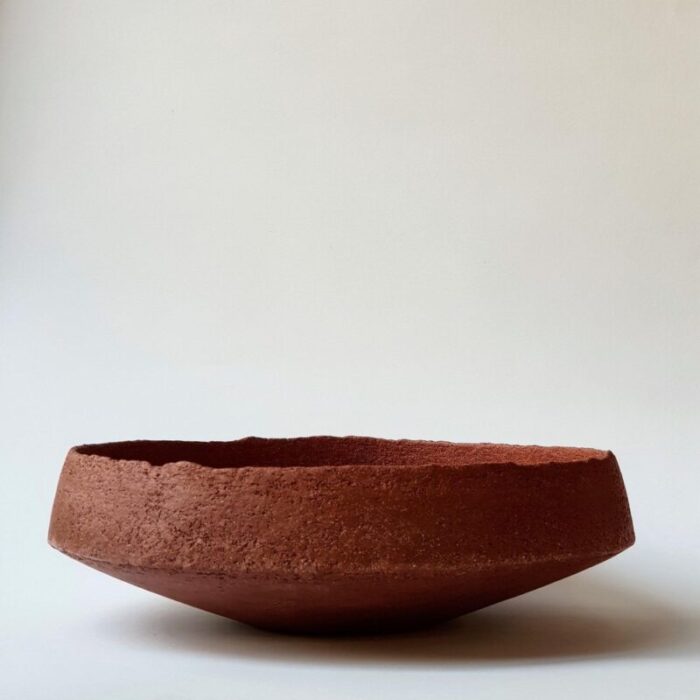 red stoneware pinakio plate by elena vasilantonaki 7