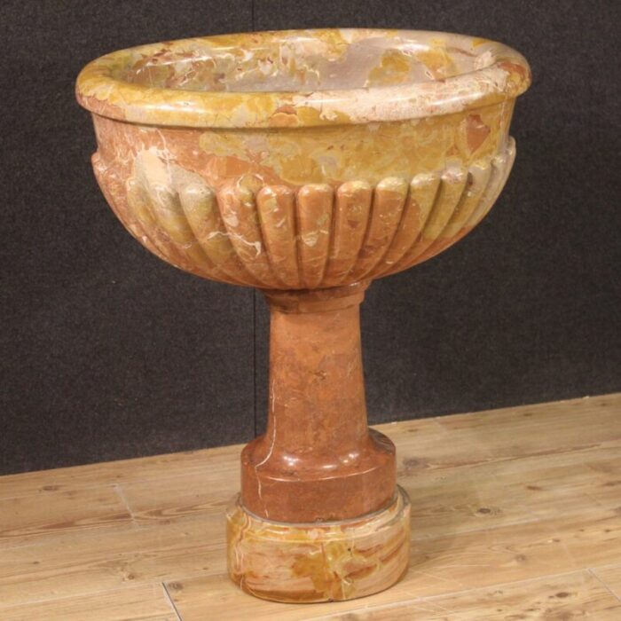 red verona marble basin 1880 1