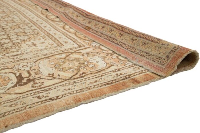 room size antique persian tabriz designed wool rug in brown from the 1900s 3313