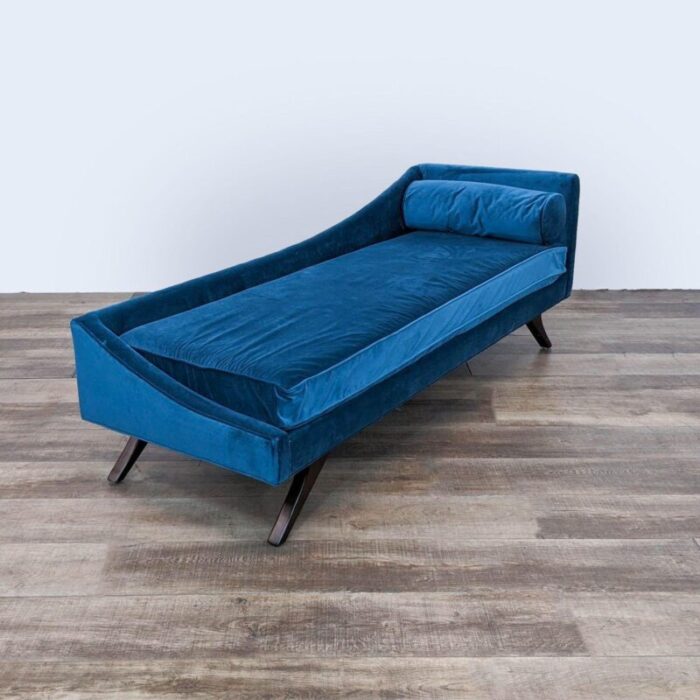 sansa left arm blue chaise lounge by precedent 0269