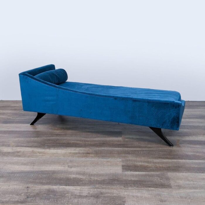 sansa left arm blue chaise lounge by precedent 9677