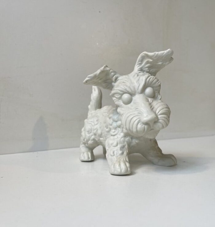 scottish terrier figurine in porcelain from schaubach kunst 1950s 1