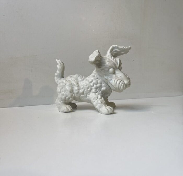 scottish terrier figurine in porcelain from schaubach kunst 1950s 2