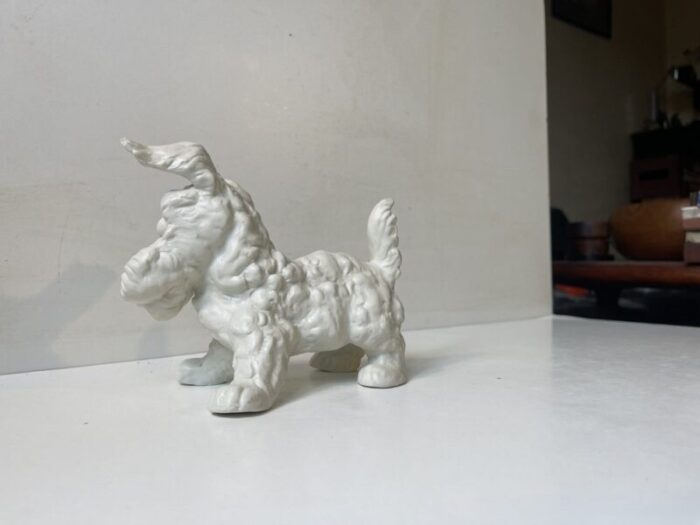 scottish terrier figurine in porcelain from schaubach kunst 1950s 4