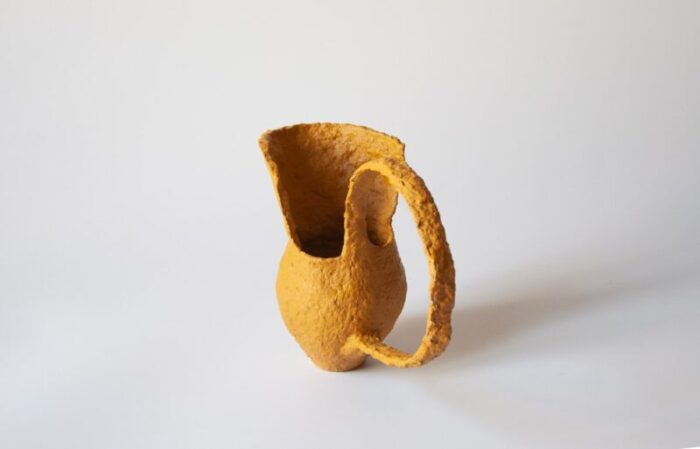 sculptural pitcher in recycled paper by miriam castiglia 2