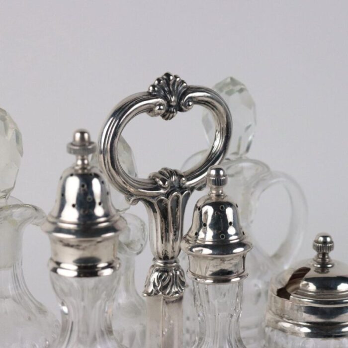 silver and dark glass odiera by argento petruzzi branca brescia set of 6 3