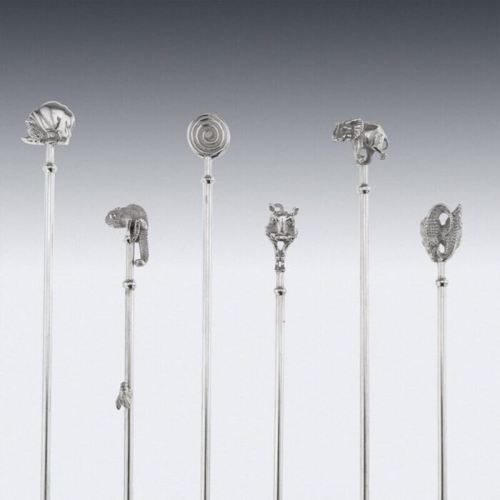 silver cased cocktail spoons from patrick mavros set of 6 2