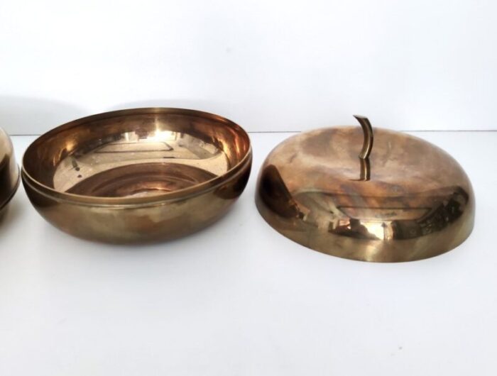 silver plated brass ashtray from casa padrino 1980s set of 2 5