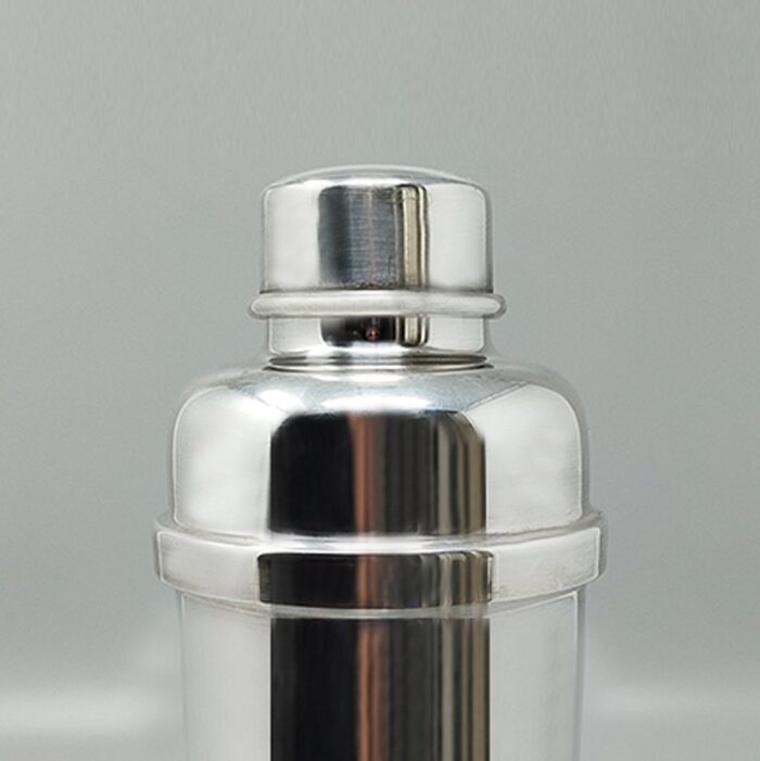 silver plated cocktail shaker from zanetta italy 1960s 4