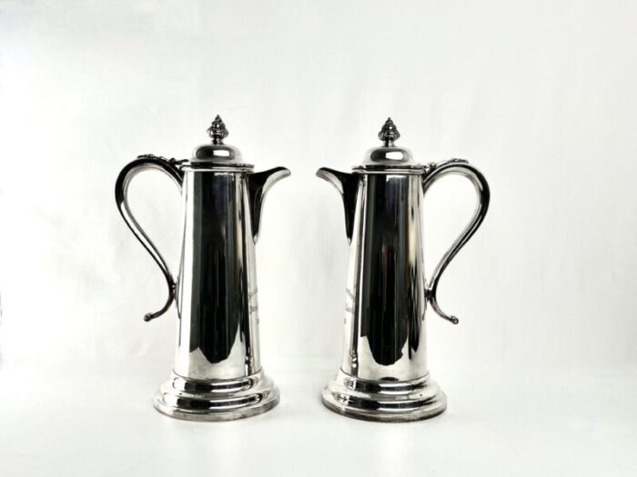 silver plated communion wine flagons from bellahouston parish church sheffield 1888 set of 2 1