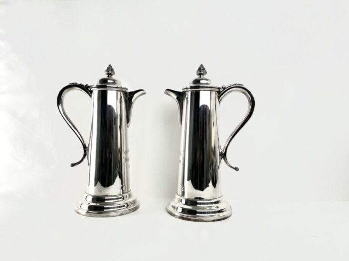 silver plated communion wine flagons from bellahouston parish church sheffield 1888 set of 2 16