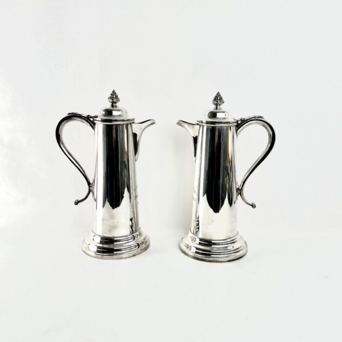 silver plated communion wine flagons from bellahouston parish church sheffield 1888 set of 2 8