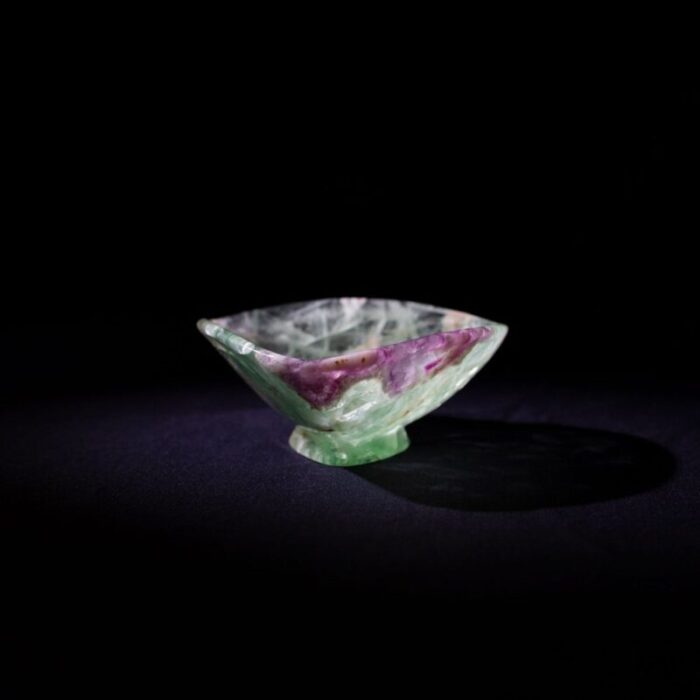 small bowl in cut gemstone by helmut wolf 1960s 8