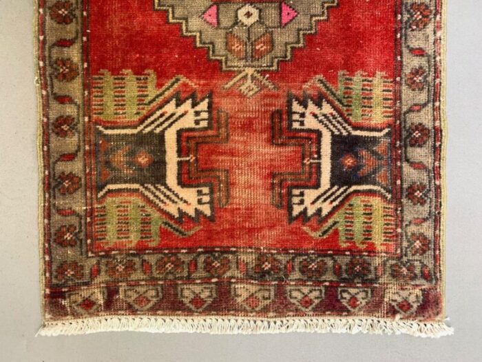 small vintage turkish rug 3 1