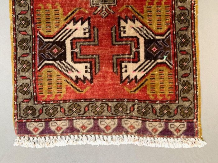 small vintage turkish rug 4